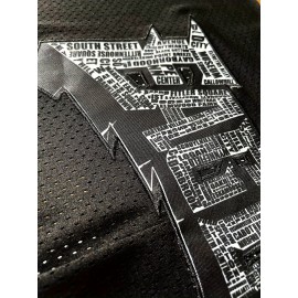 Men's Black Gray # 62 Rugby Shorts, Classic Letter Embroidery Design, Button Style Short Sleeved Breathable Shirt, Suitable For Training And Competition