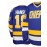 Blue V-Neck Embroidered Men's #18 Ice Hockey Jersey - Long Sleeve, Breathable & Stylish for Sports and Casual Wear