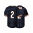 Men's Black # 2 American Football Jacket With Loose Embroidered Sports, Fashionable, Casual, Street Breathable Rugby Top
