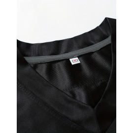 Men's Black # 13 Breathable Rugby Jersey, Sports V-neck Short Sleeved Uniform For Training And Matches, Embroidered American Football Shirt