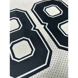 Men'S White # 88 American Football Shirt with Loose Embroidery, Fashionable, Casual, Street Breathable Football Top