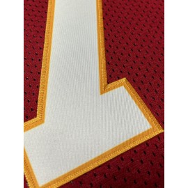 Men's Red #7 Embroidered American Football Jersey - Loose Fit Breathable V-Neck Rugby Shirt for Sports, Casual & Streetwear | All-Season Machine Washable Top, Athletic Apparel, Durable Sportswear