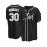 Men'S Black # 30 Baseball Shirt, Loose Embroidered Sports, Fashionable And Casual, Street Breathable