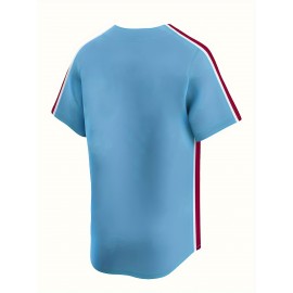 Men'Smoon Orchid Baseball Shirt, Loose Embroidered Sports, Fashionable And Casual, Street Breathable