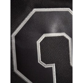 Men's Black #2 Embroidered Baseball Jersey - Loose Fit, Breathable V-Neck Sports Shirt for Casual & Outdoor Wear, NYC Street Style