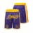 Breathable Purple Basketball Shorts - Men's #8-24 Classic Letter Embroidery Design Button Short Sleeve Shirt for Training and Competition