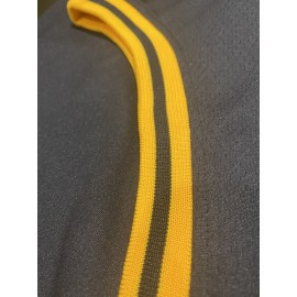 Men's Black & Purple Basketball Jersey #8-24 - Retro Embroidered 