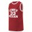 Men'S #33 Red Basketball Jersey, Classic Retro Embroidered Letters, Sleeveless Moisture-Wicking Breathable Vest, Round Neck, Casual Athletic Wear for Training, Running, Outdoor Activities & Team Sport