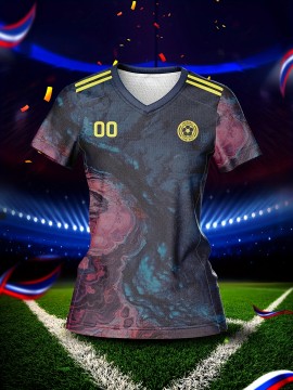 Customizable Women'S V-Neck Soccer Jersey - Personalized Team Training & Fitness Shirt with Quick-Dry, Breathable Fabric, Ideal for Spring/Summer/Fall Sports Activities, Allseason Sports Apparel|Allseason Apparel|Comfortable Fit