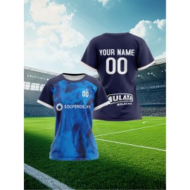 Custom Women'S Plus-Size Soccer Jerseys with Personalized Names And Numbers, Designed for Comfort And Lightweight Use in Sports And Leisure, Suitable for Baseball.