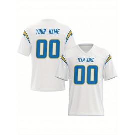 Personalized Football jersey Custom Football jersey Printed T-shirts Customize your favorite team and number, Everyday personalized hip-hop short-sleeved shirts, button- shirts