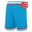 Men'S Moon Blue Baseball Shorts, Classic Letter Embroidery Design, Breathable Button Style Short Sleeved Shirt, Suitable for Training And Competition