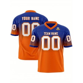 Customizable Plus Size Women'S Football Jersey - Personalized Name & Number, V-Neck Short Sleeve, Black & Neon Green with White Stripes & Logo, Breathable Summer Sports Training Uniform for Outdoor Competition